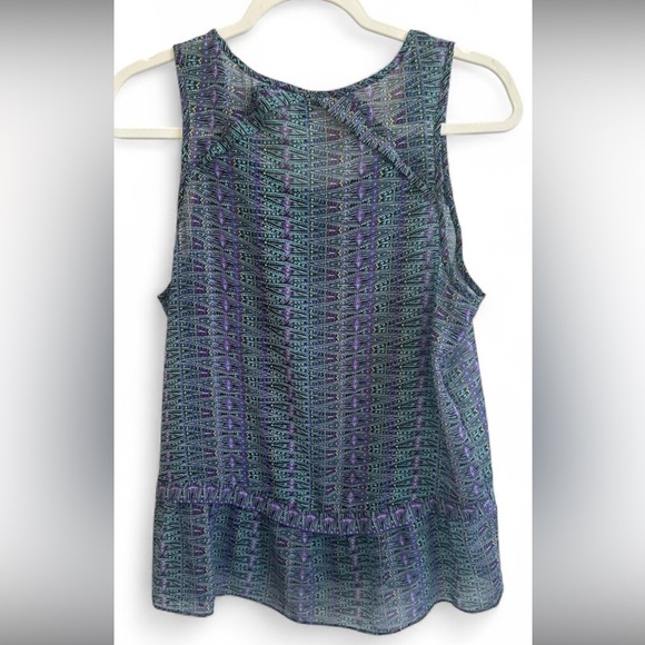 ❤️ American Eagle Outfitters Blue and Purple Tank Top Medium Like New - Picture 4 of 6